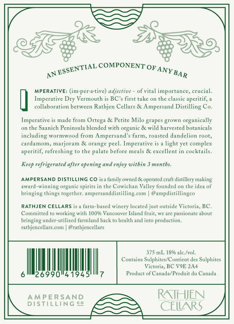 Imperative Dry Vermouth (375mL)