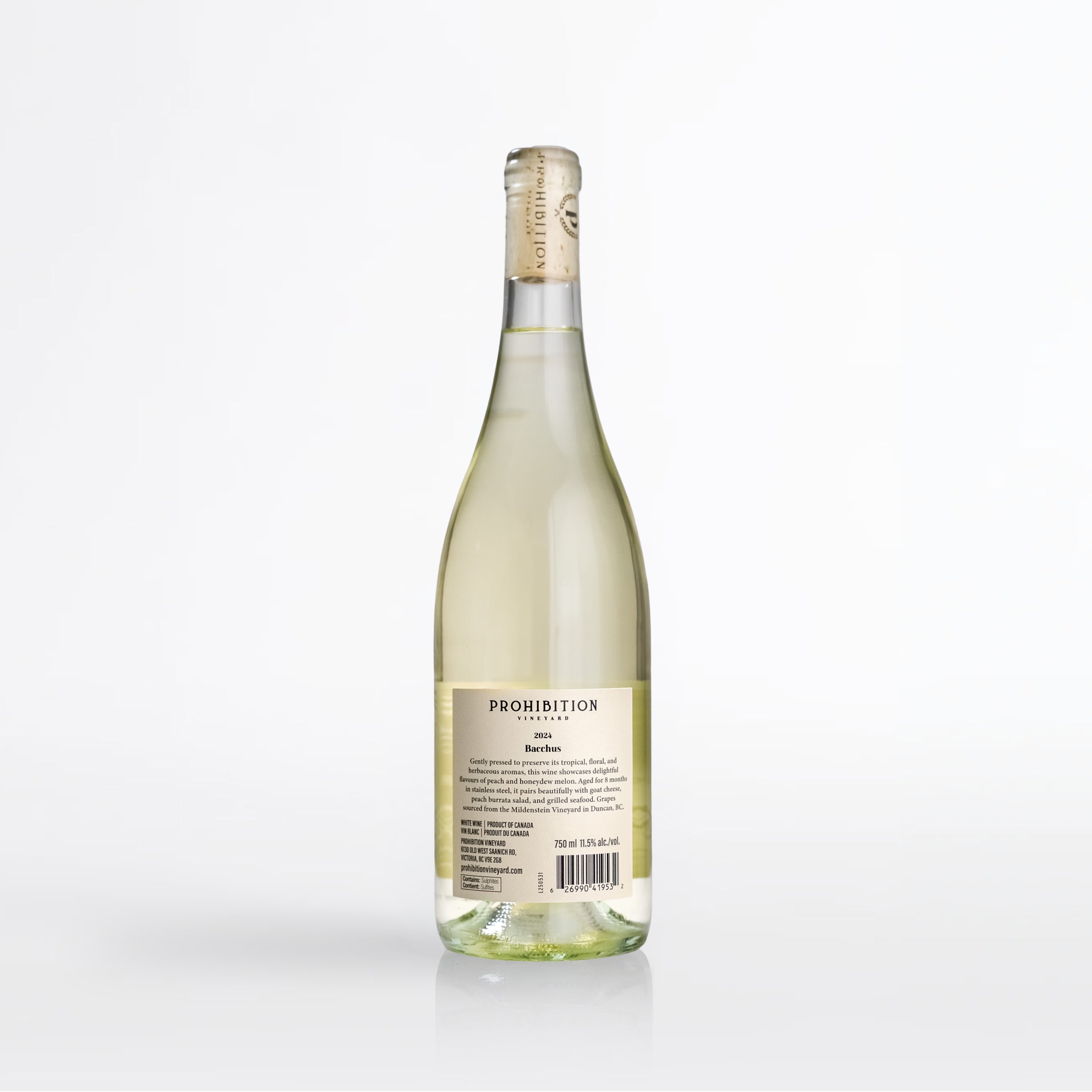 【11482】Bacchus beginning 期 現 handmade 2024 Bacchus | Prohibition Vineyard | Saanich, BC